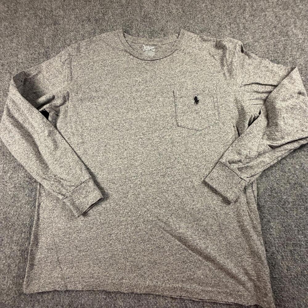 Polo Ralph Lauren Men's Long Sleeve Gray Shirt Medium‎ #1345